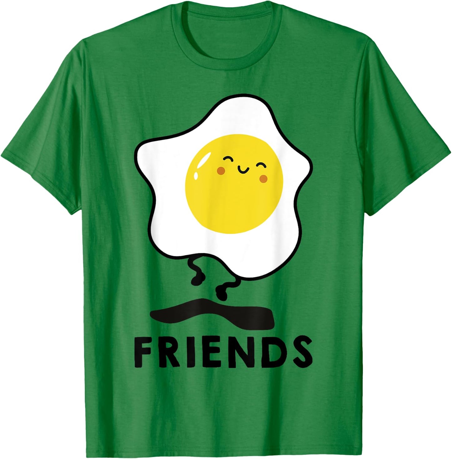Bacon and Egg Matching BFF Best Friend T Shirts Bestie T-Shirt - T-Shirt | Irish Green