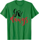 Black and Red Go Dawgs Highschool Football Spirit Shirt T-Shirt - T-Shirt | Irish Green