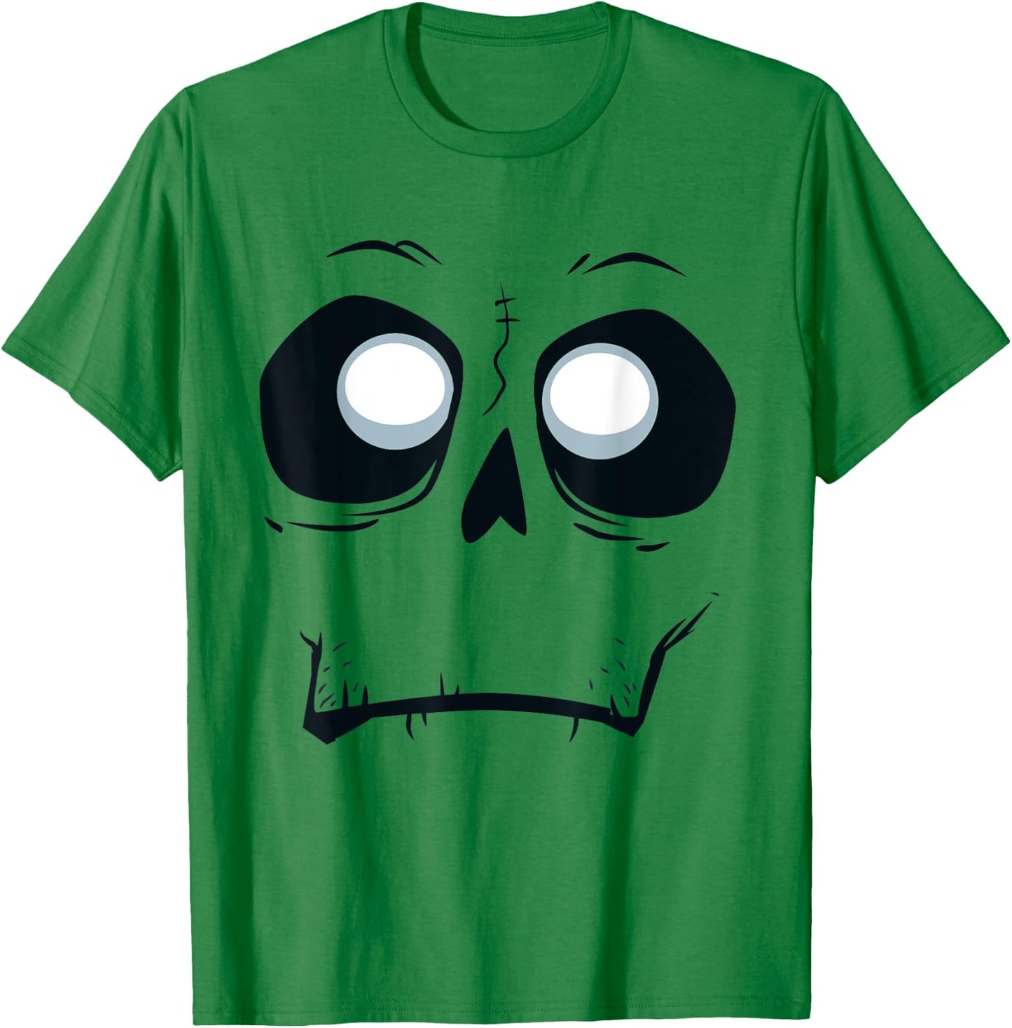 Silly Skeleton Monster Skull Face Halloween T-Shirt - T-Shirt | Irish Green