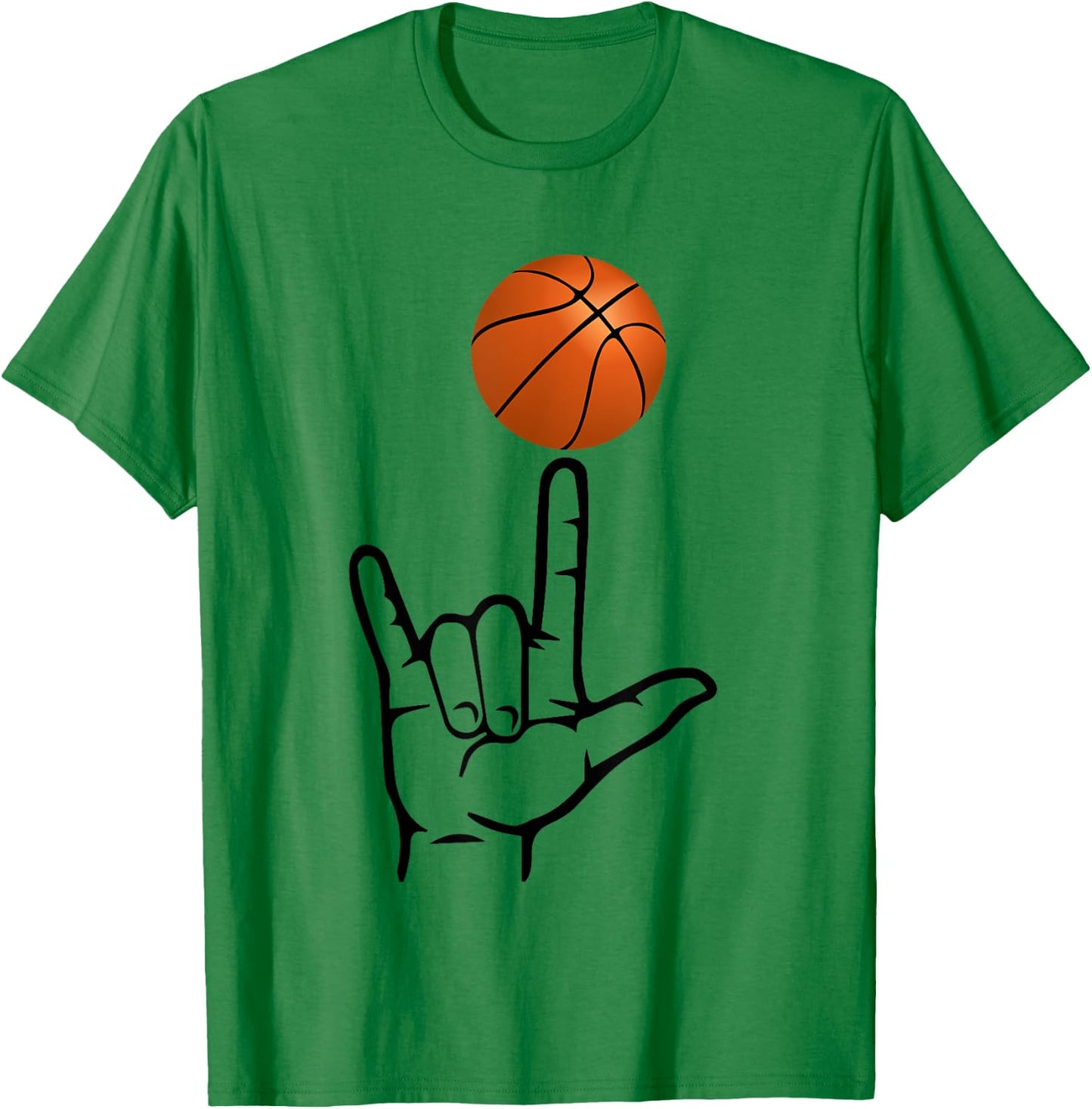 ASL Sign Language Shirt for Basketball Player Deaf Gifts T-Shirt - T-Shirt | Irish Green