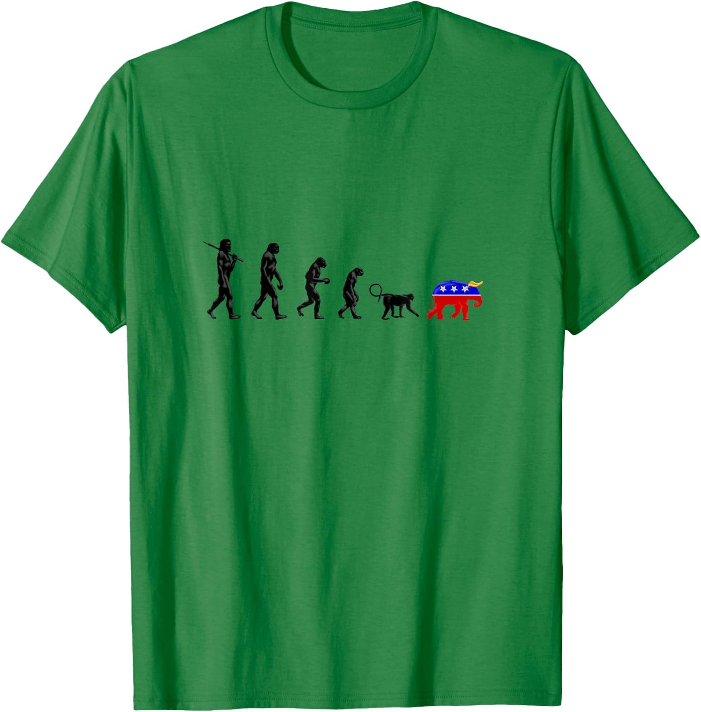 Funny Pro-Democrat Anti-Republican Devolution T-Shirt - T-Shirt | Irish Green