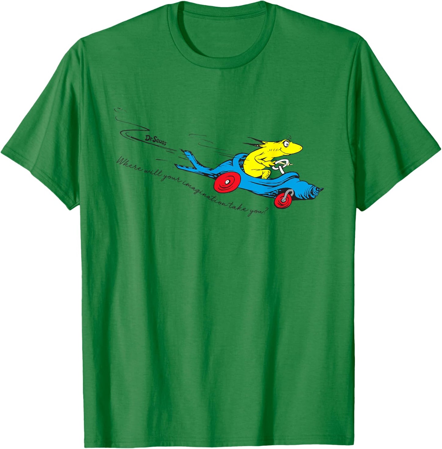 Dr. Seuss Imagination Takes You T-Shirt - T-Shirt | Irish Green