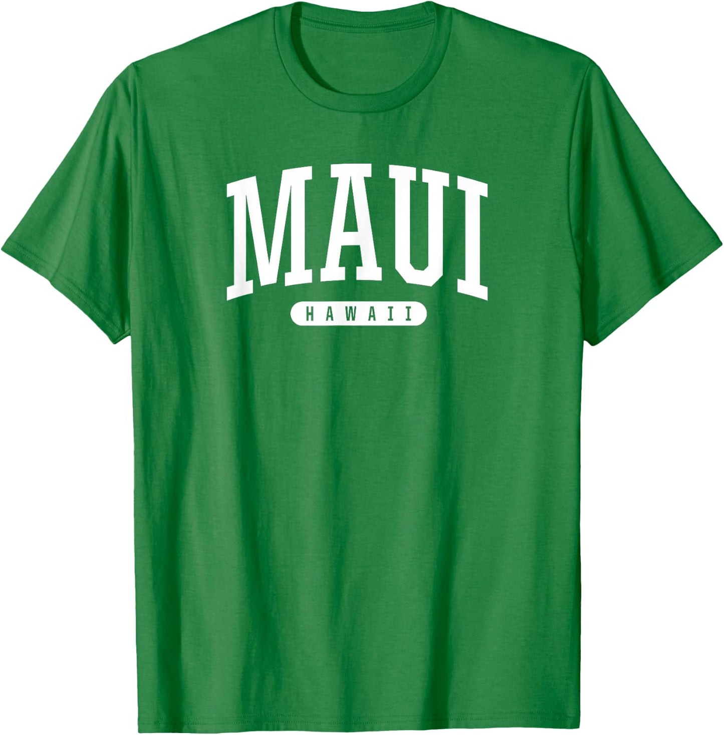 College Style Maui Hawaii Souvenir Gift T-Shirt - T-Shirt | Irish Green