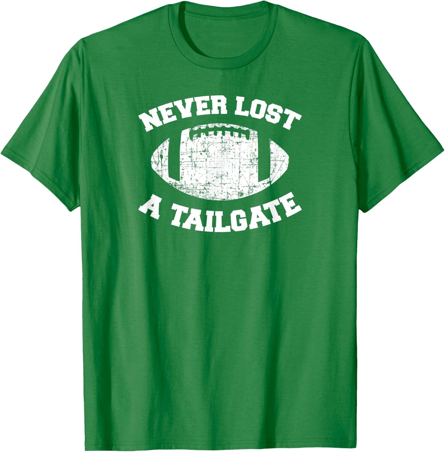 Never Lost A Tailgate Football Game Day Shirt Gift Light T-Shirt - T-Shirt | Irish Green