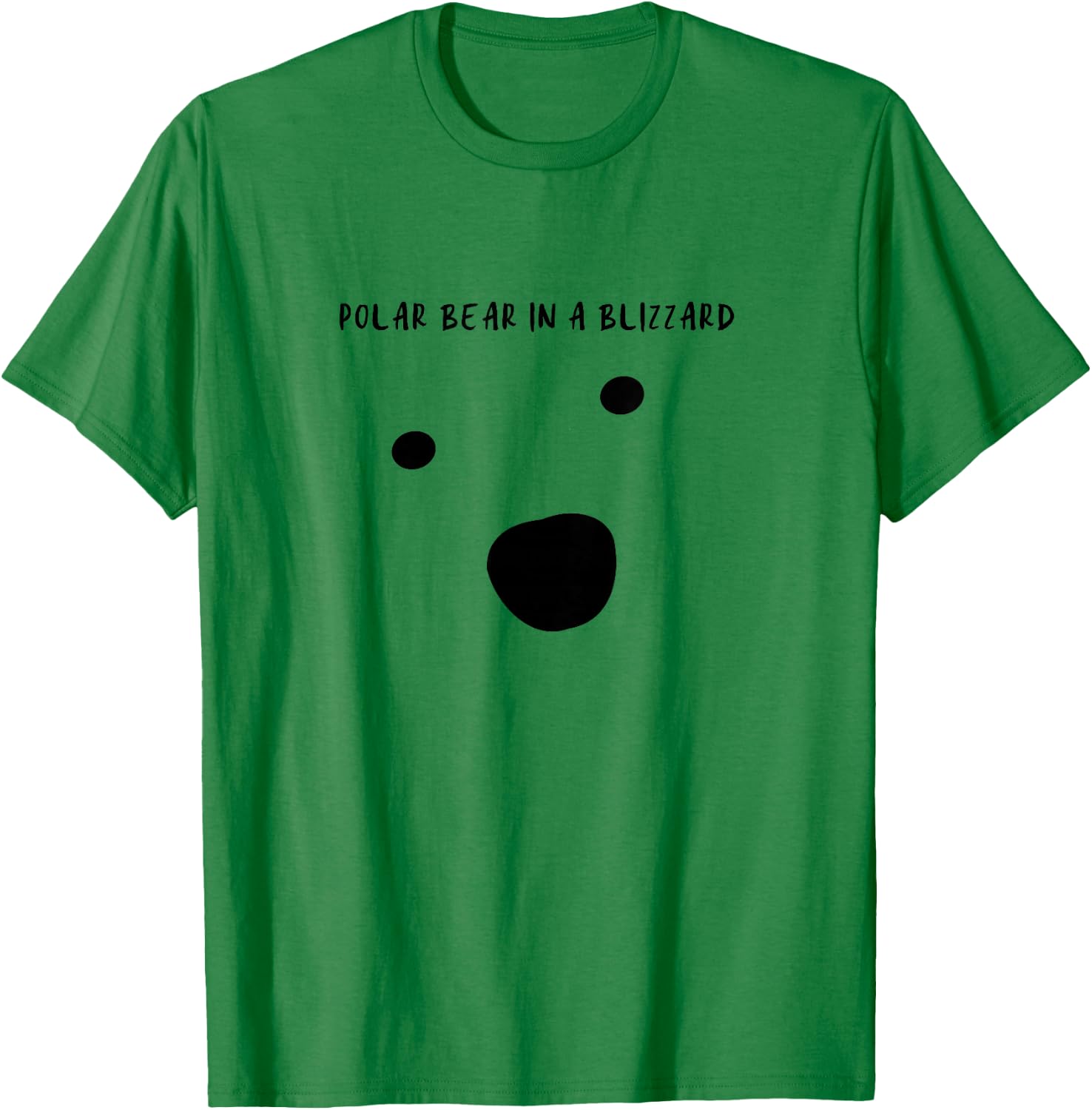 Polar Bear in a Blizzard T-Shirt - T-Shirt | Irish Green