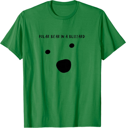 Polar Bear in a Blizzard T-Shirt - T-Shirt | Irish Green