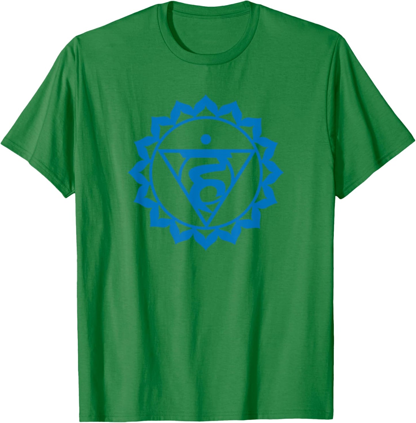 Chakra Sacred's Funny Geometry . Yoga Throat T-Shirt - T-Shirt | Irish Green