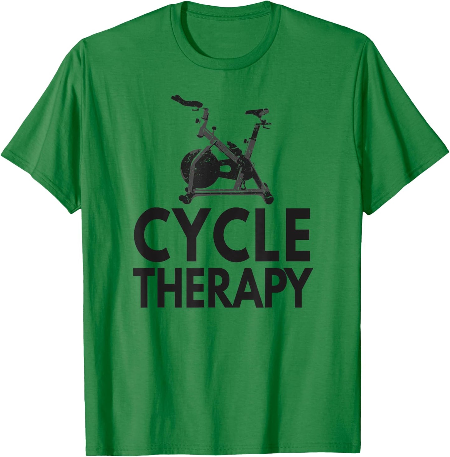 Funny Pun Indoor Spin Class Cycle-Therapy Cycling T-Shirt - T-Shirt | Irish Green