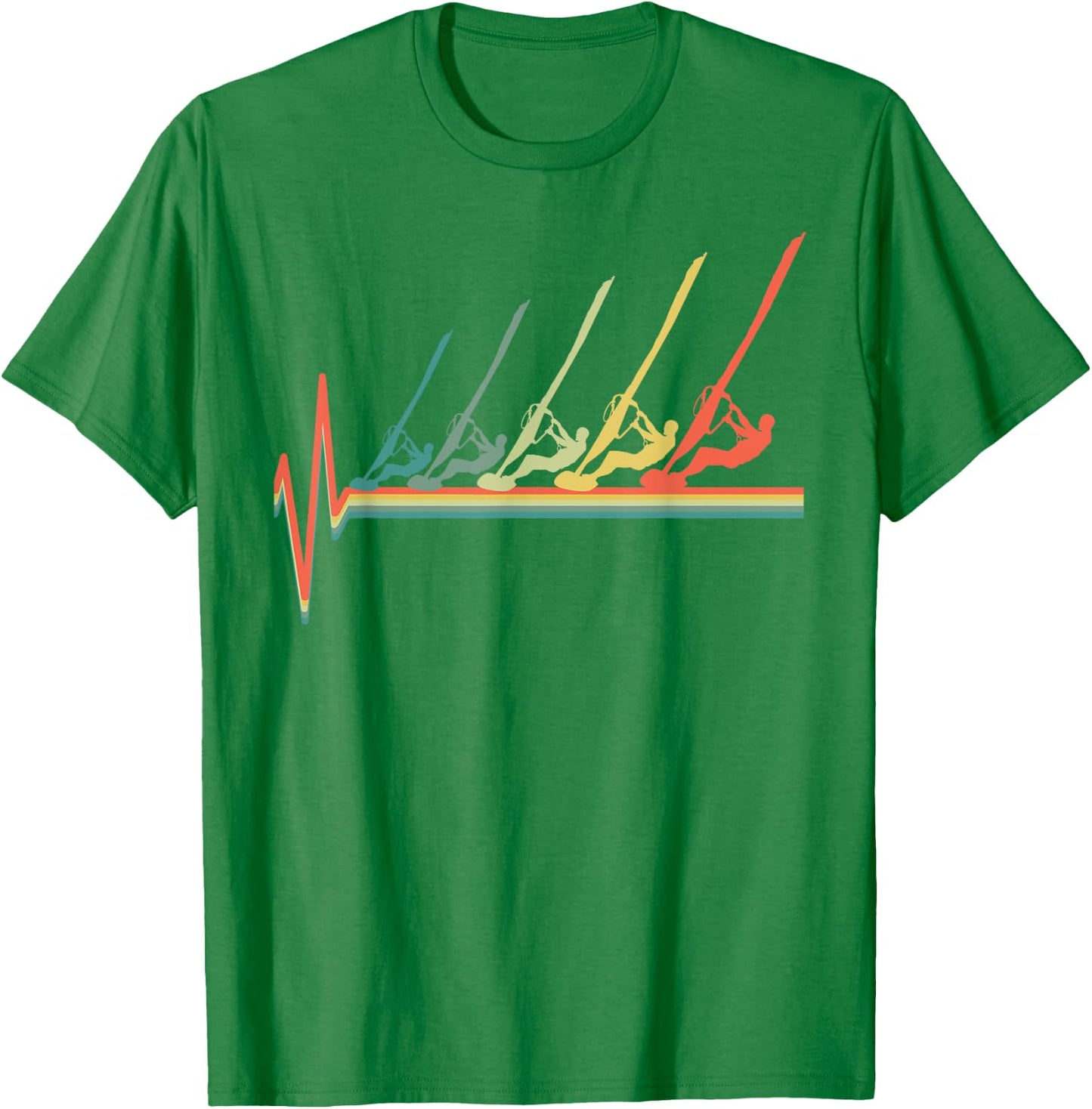 SUN SURF() Windsurfing Celebration , Women's Grey Small T-Shirt - T-Shirt | Irish Green