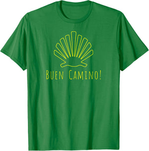 Camino de Santiago Pilgrim Way of St. James Spain Hiker Gift T-Shirt - T-Shirt | Irish Green