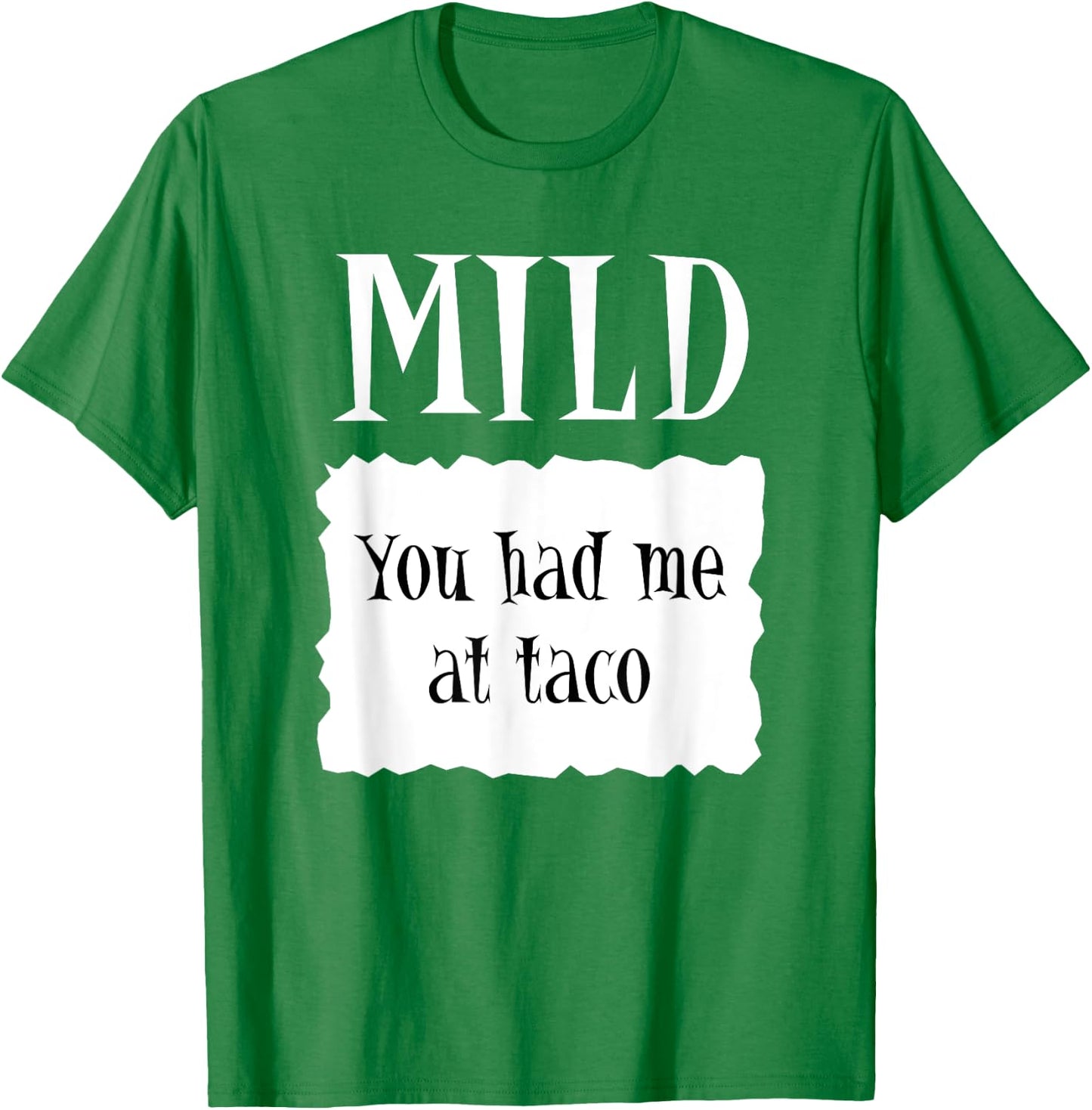 MILD - Hot Packet Halloween Taco Costume T-Shirt - T-Shirt | Irish Green