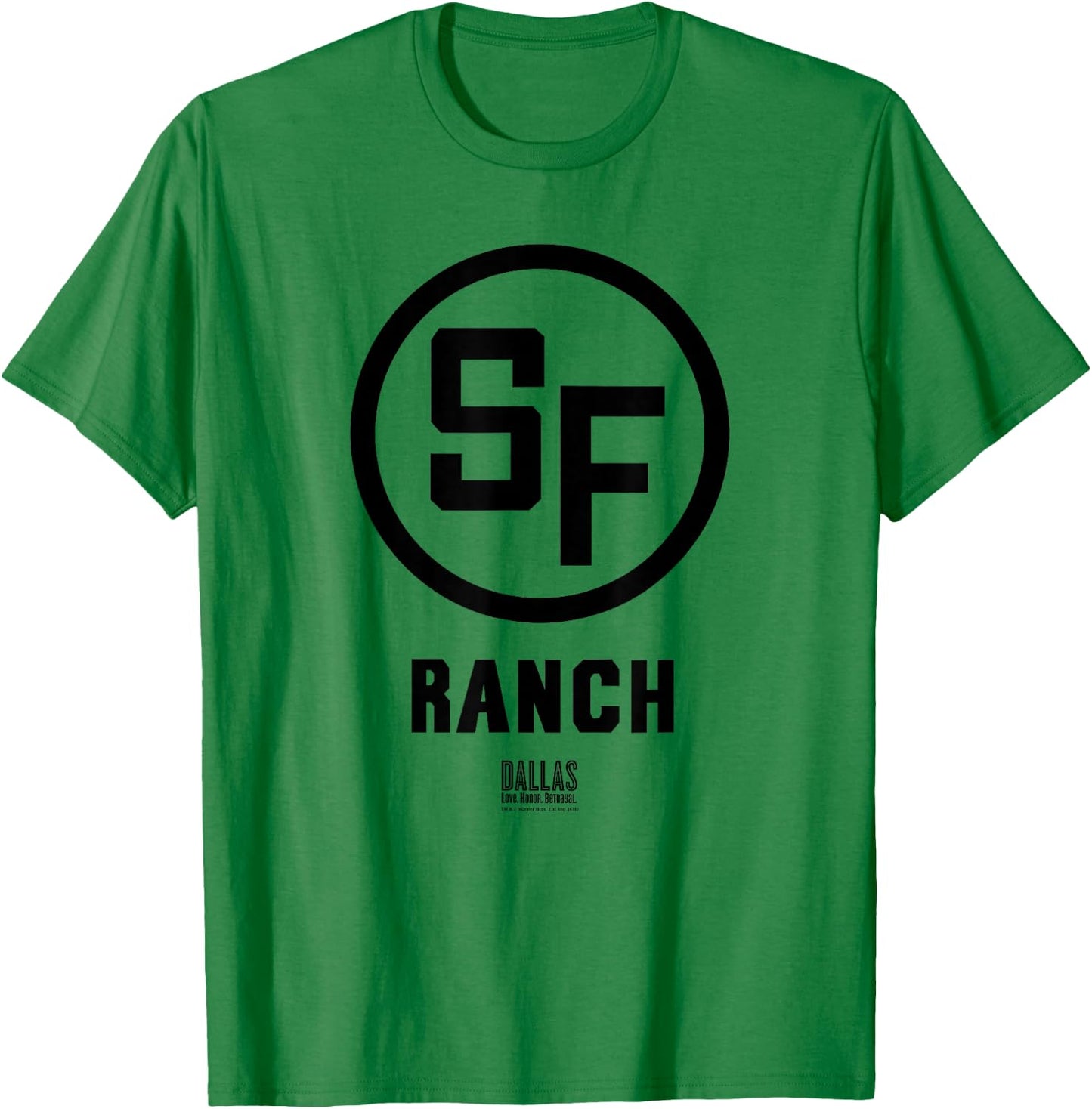 Dallas TV Series Southfork Ranch Gray T-Shirt - T-Shirt | Irish Green