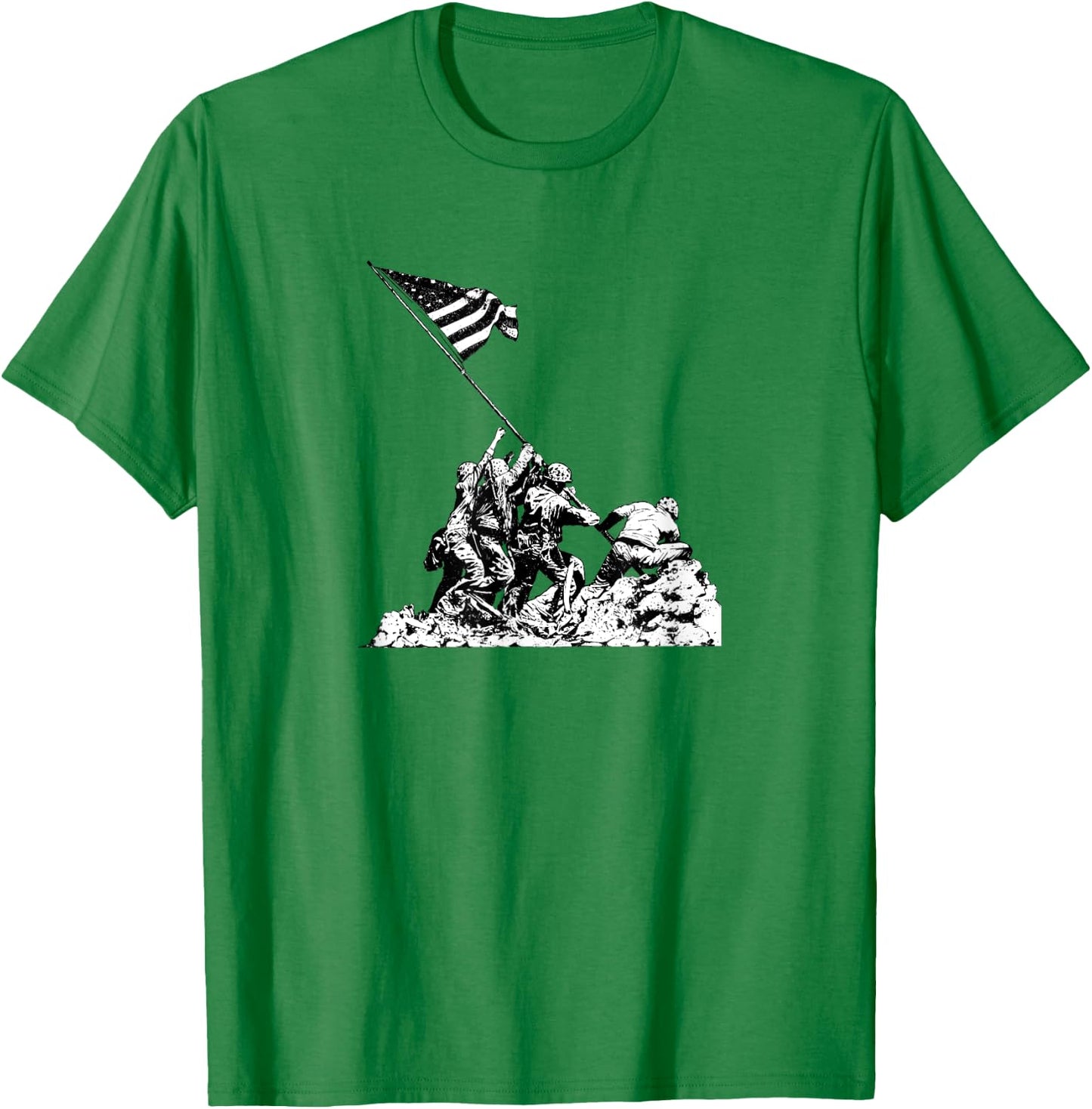 Raising Flag on Iwo Jima T Shirt T-Shirt - T-Shirt | Irish Green