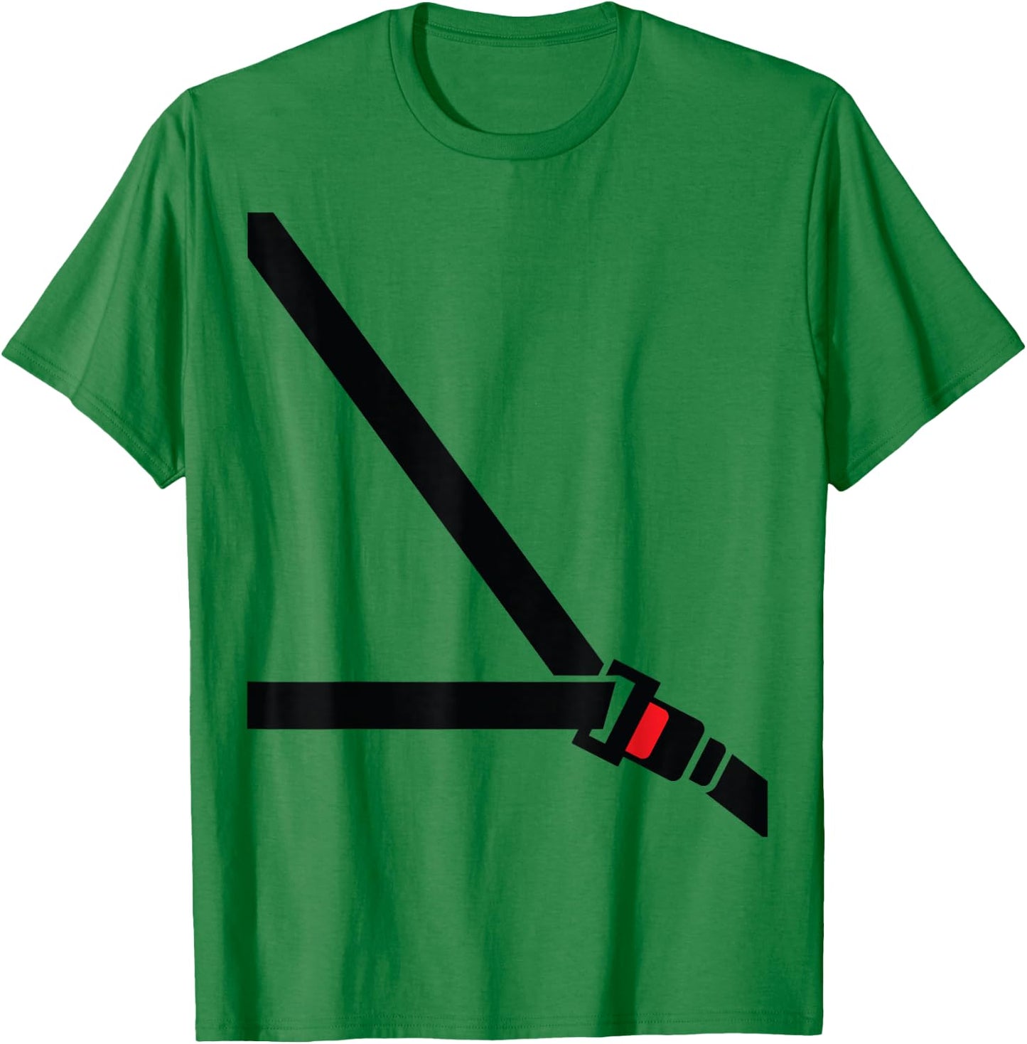 Seat Belt Shirt - Funny Fake Seatbelt - Passenger T-Shirt - T-Shirt | Irish Green
