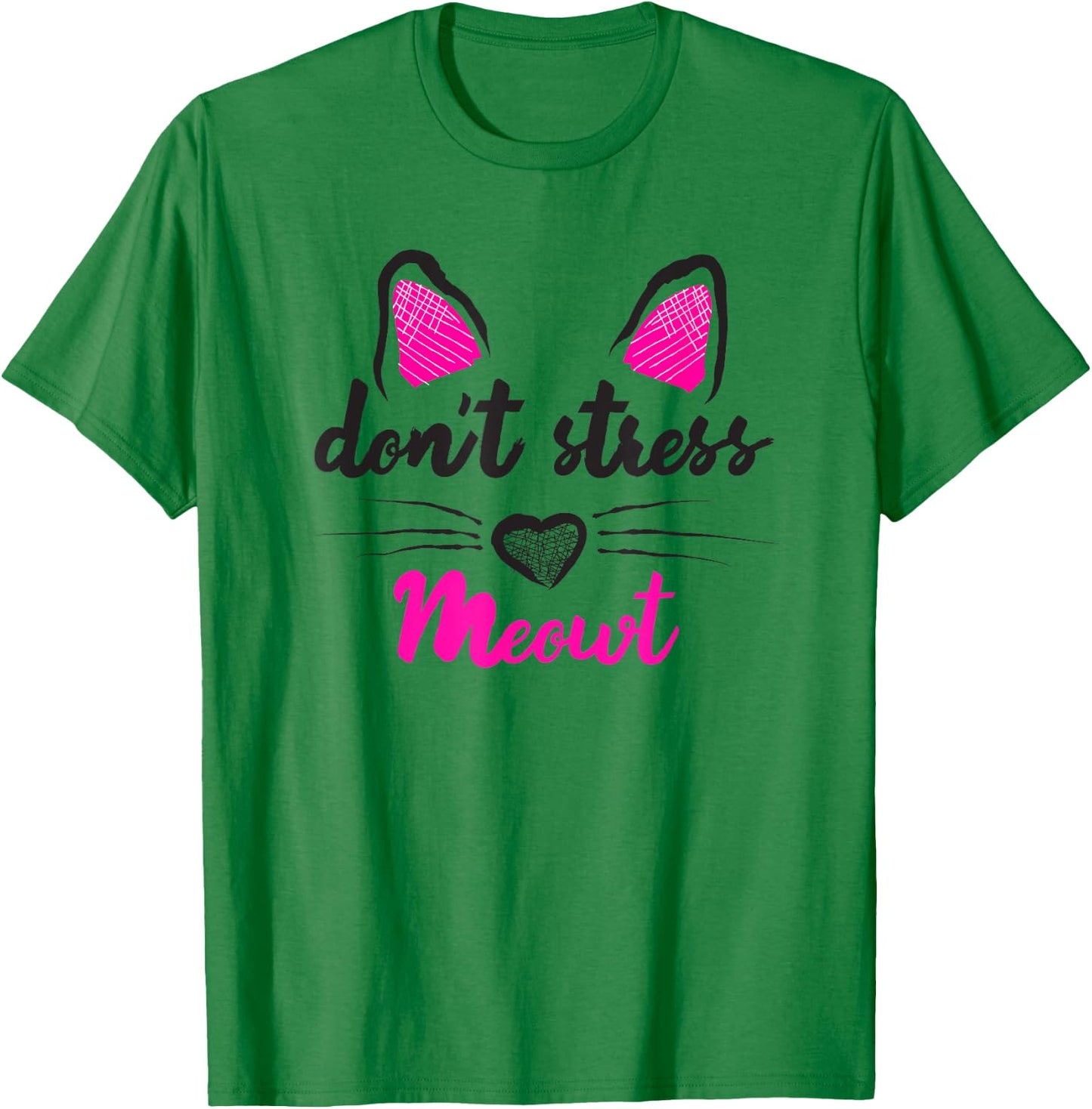 Funny Dont Stress Me Meowt Cat Pun T-Shirt - T-Shirt | Irish Green