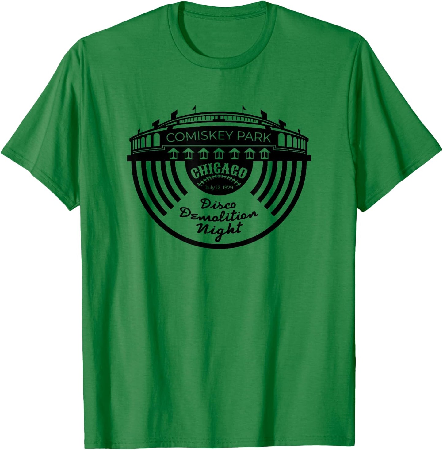 Old Comiskey Park Shirt Vintage Disco Demolition Night T-Shirt - T-Shirt | Irish Green