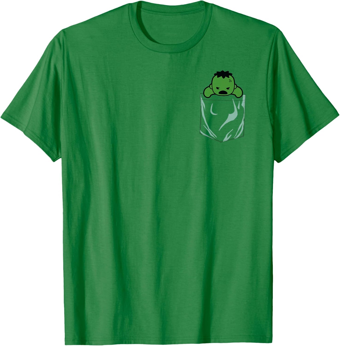 Marvel Incredible Hulk Left Chest Pocket Graphic T-Shirt - T-Shirt | Irish Green