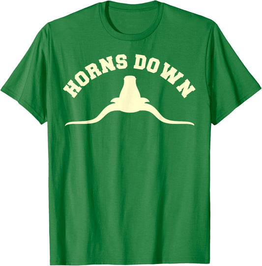 Horns Down Shirt Horns Down Texas Tuck Fexas Shirt T-Shirt - T-Shirt | Irish Green