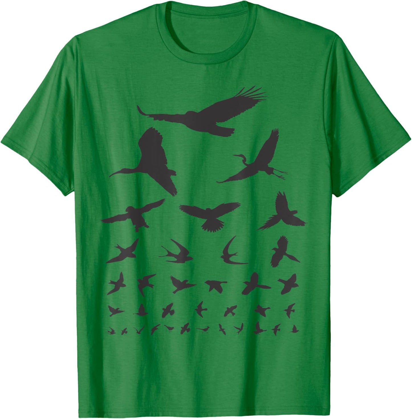 Happy Birding Women's Birdwatching Eye Chart , Grey, Small, Short Sleeve T-Shirt - T-Shirt | Irish Green