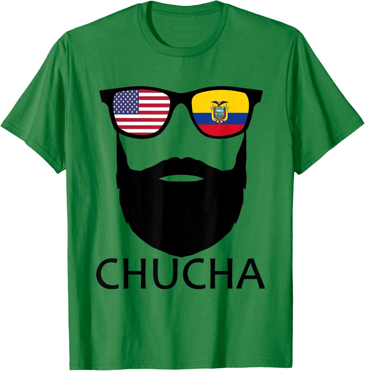Half American Ecuadorian Chucha USA Ecuador Flag Patriot Men T-Shirt - T-Shirt | Irish Green