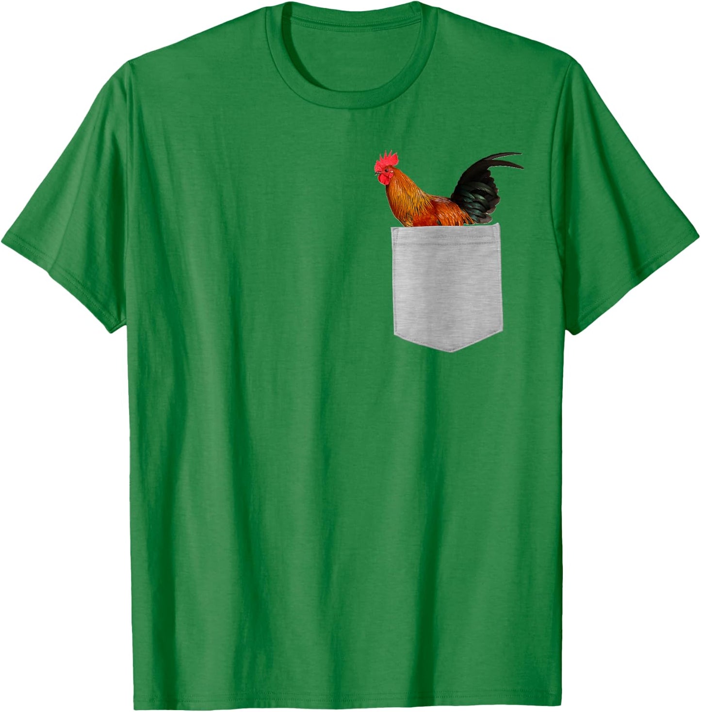 Animal in Your Pocket Proud Rooster Cock T-Shirt - T-Shirt | Irish Green