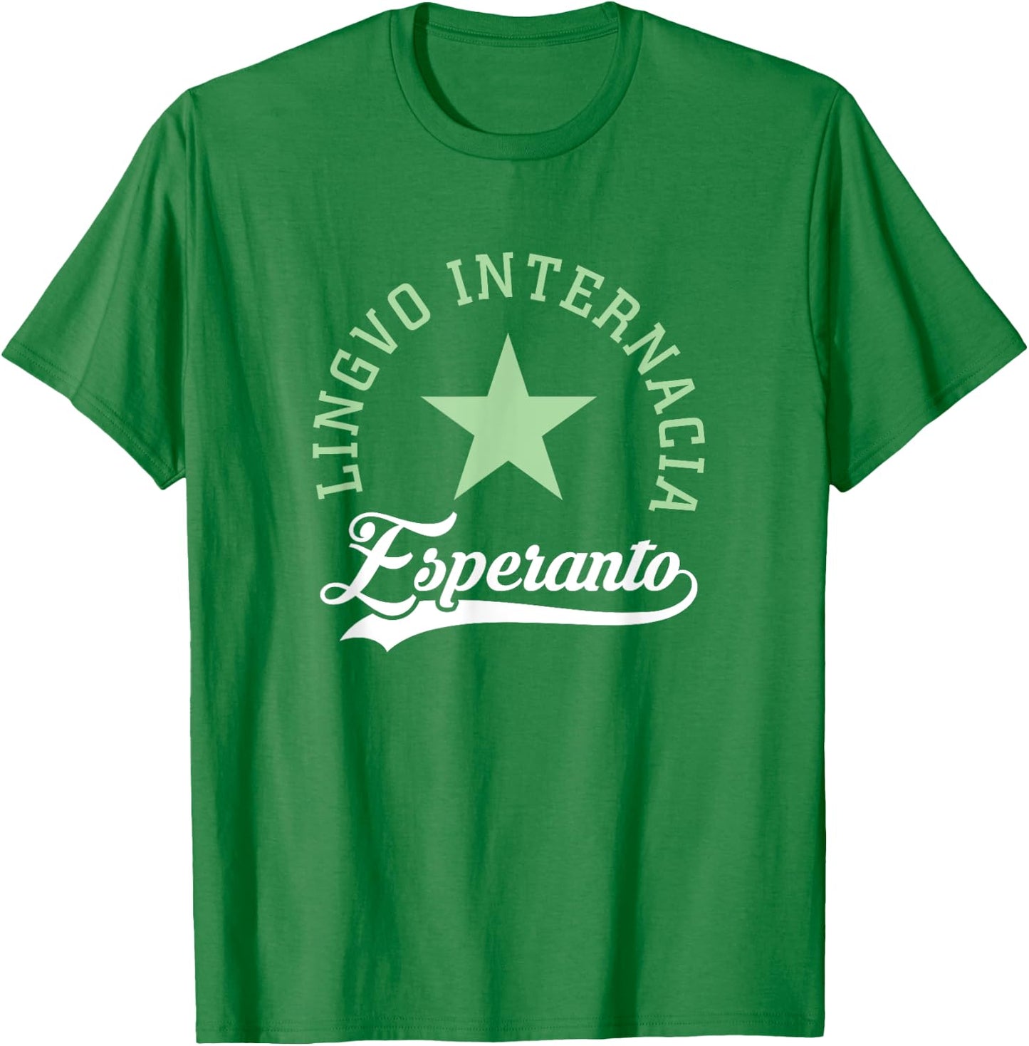 Verda Stelo Esperanto Women's Esperanto Lingvo Internacia Athletic Modern Green Short Sleeve T-Shirt - T-Shirt | Irish Green