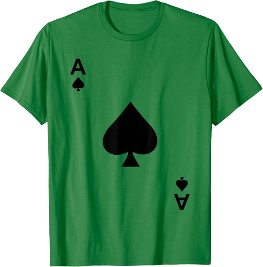 Ace of Spades Blackjack Cards Poker 21 Teeshirt T-Shirt - T-Shirt | Irish Green