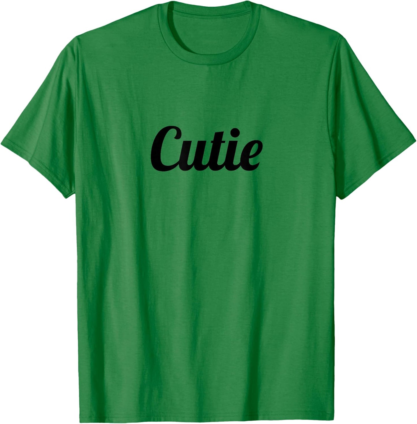 that says the Word - Cutie - on it | Gift - Cute T-Shirt - T-Shirt | Irish Green