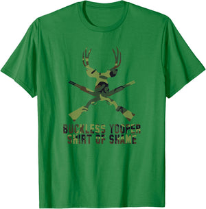 Buckless Yooper Shirt Of Shame - Michigan UP Shirt T-Shirt - T-Shirt | Irish Green