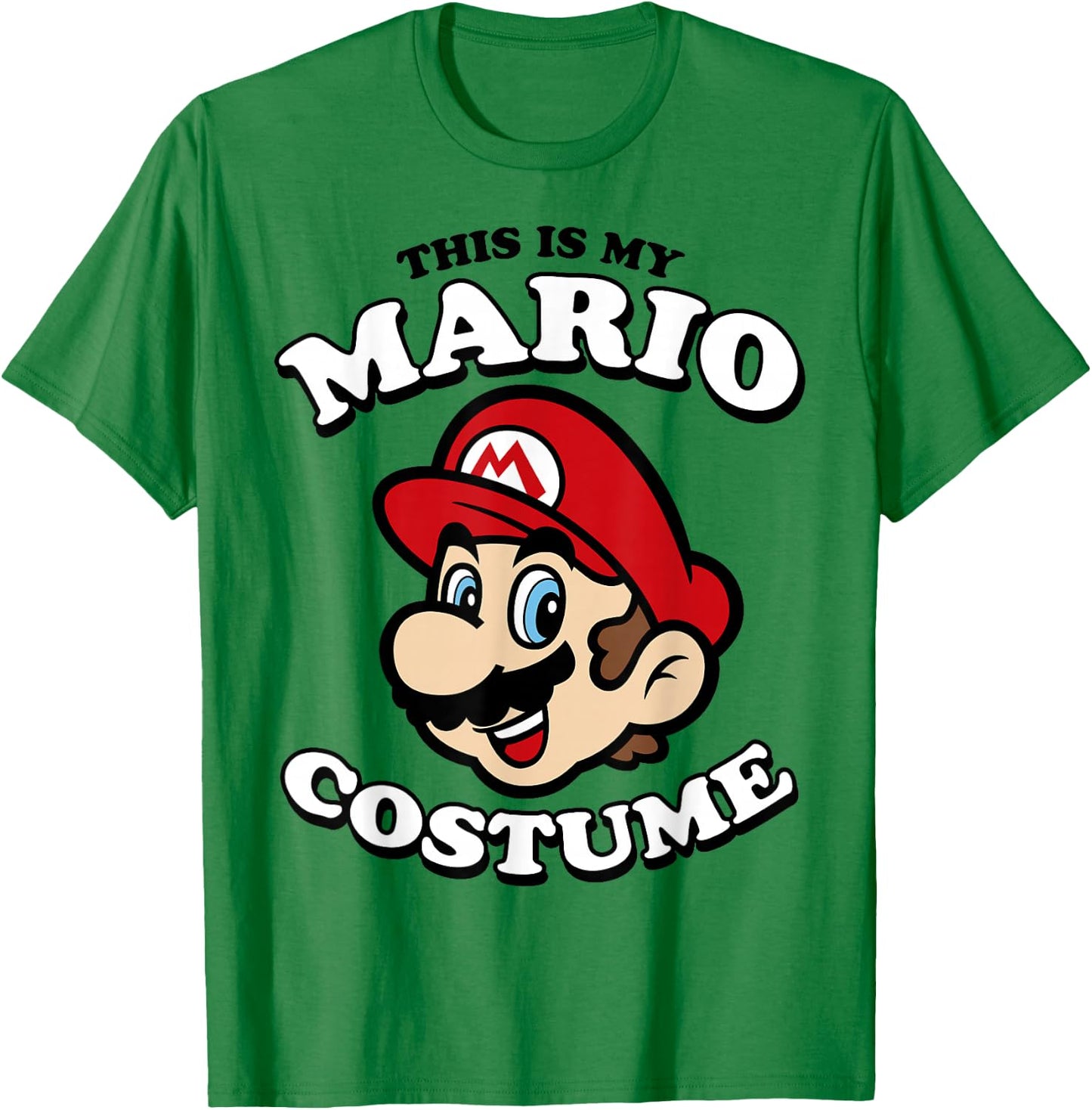 Nintendo Super Mario My Mario Costume Graphic T-Shirt - T-Shirt | Irish Green