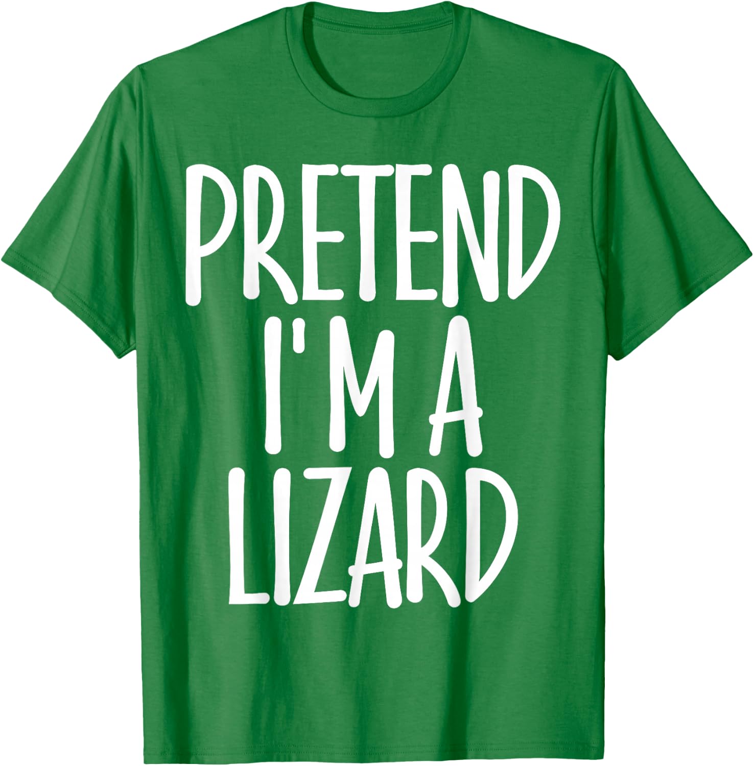 Fun Easy Pretend I'm Lizard Costume Gift Joke Halloween T-Shirt - T-Shirt | Irish Green