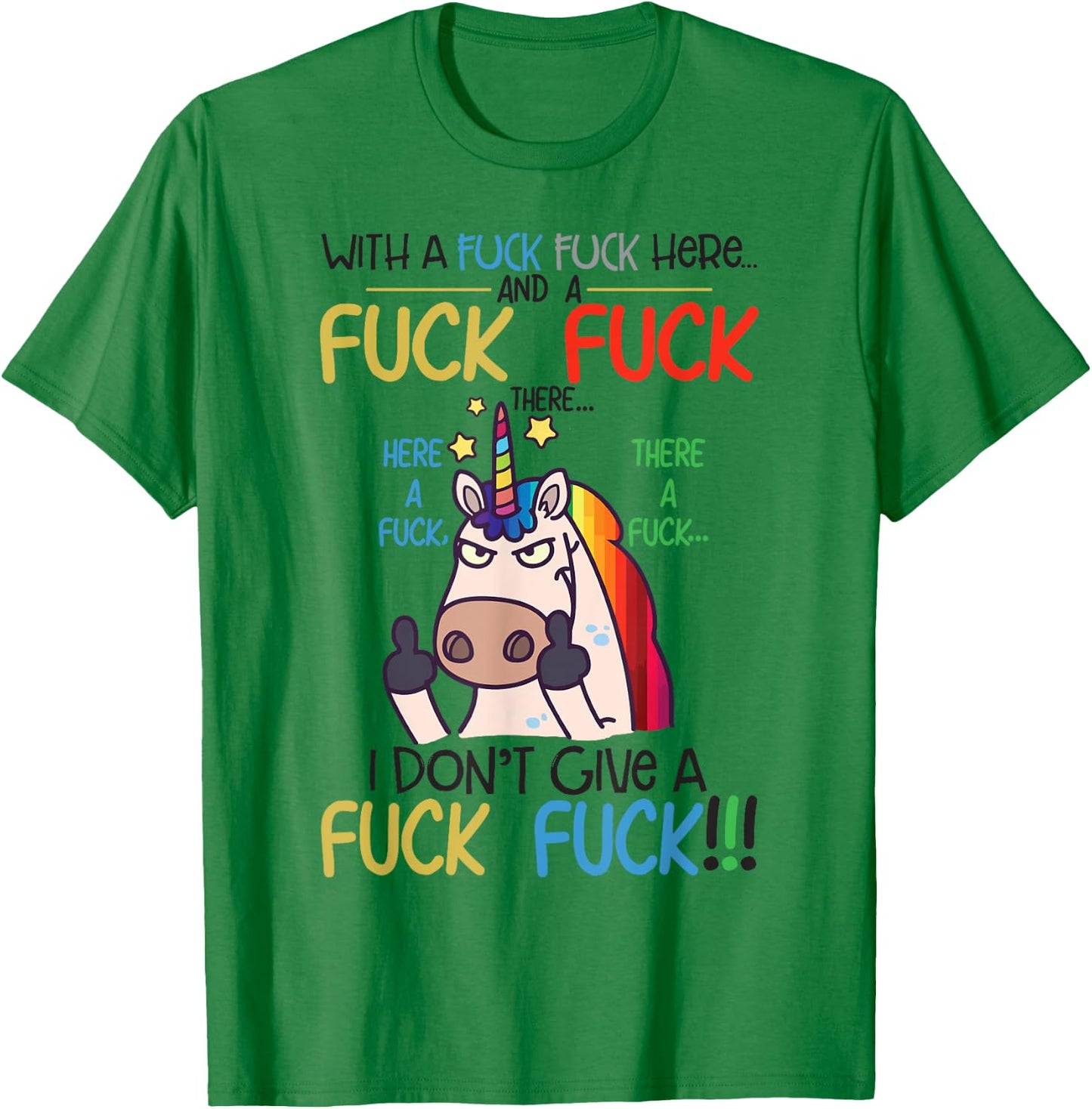 Funny Sarcasm Unicorn Shirt - Women's Adult Men's - White - Small - Short Sleeve - Cotton 65% Polyester 35% - Modern Classic - Everyday - Birthday - Lace Embellishment T-Shirt - T-Shirt | Irish Green