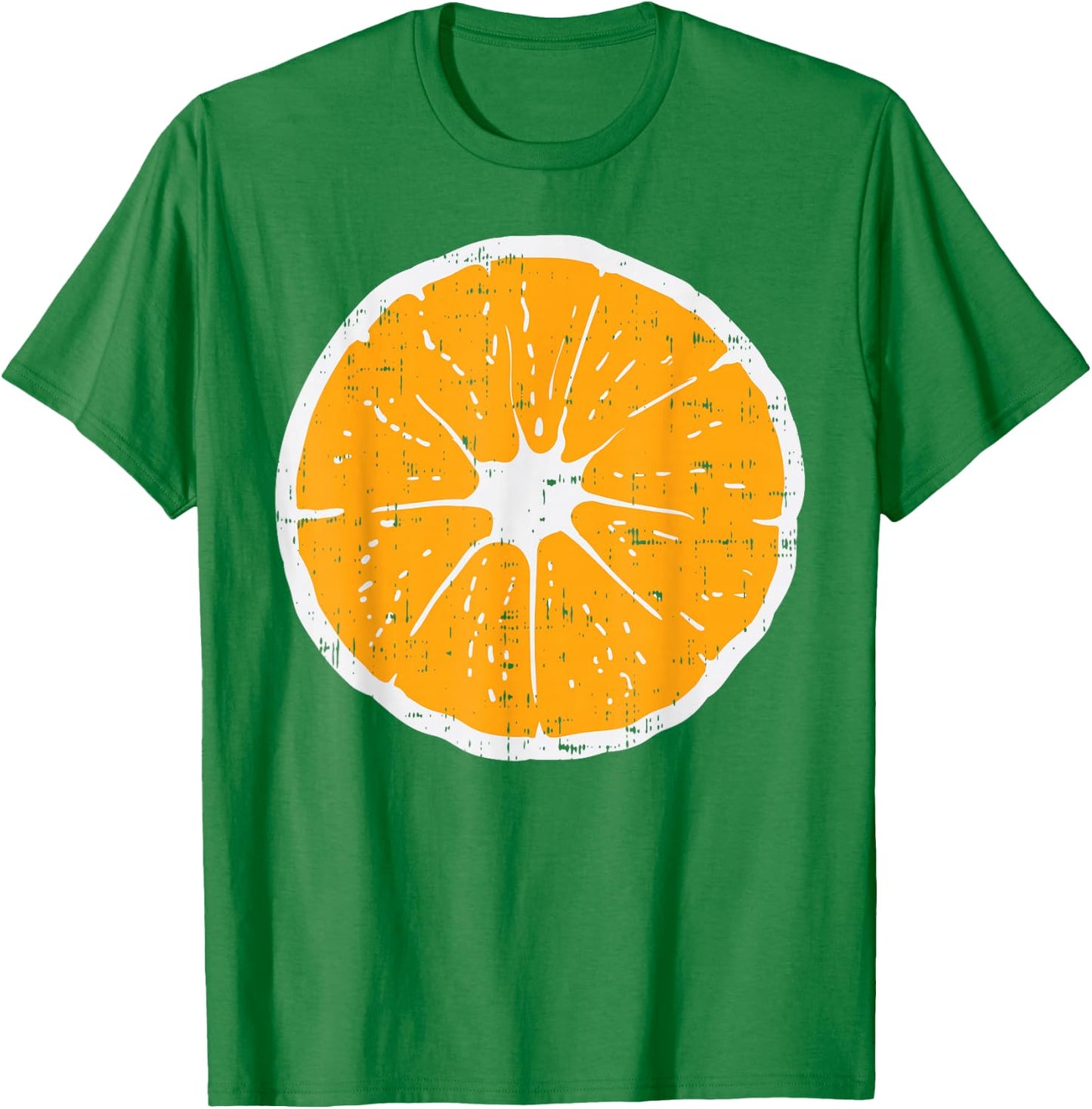 Mandarin Orange Funny Fruit Lazy DIY Easy Halloween Costume T-Shirt - T-Shirt | Irish Green