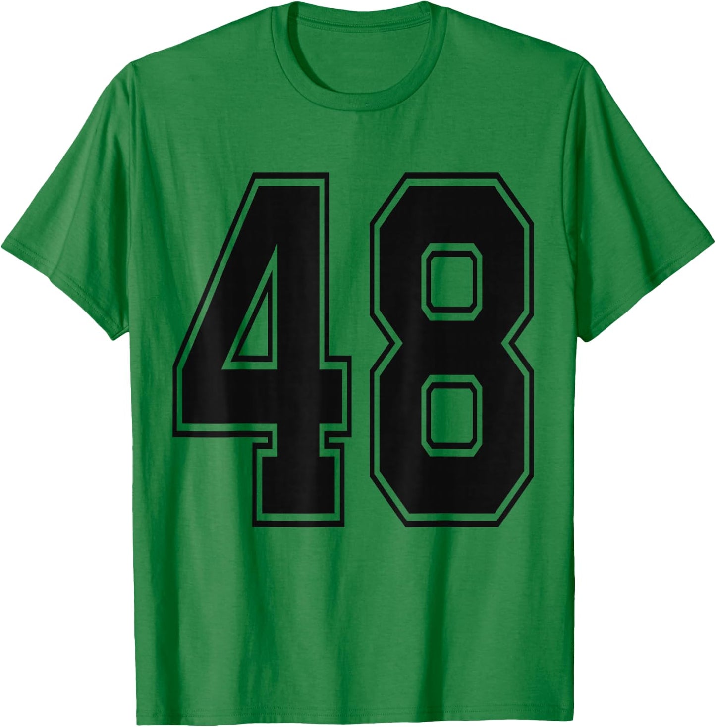 #48 Number 48 Sports. Jersey My Favorite Player #48 T-Shirt - T-Shirt | Irish Green