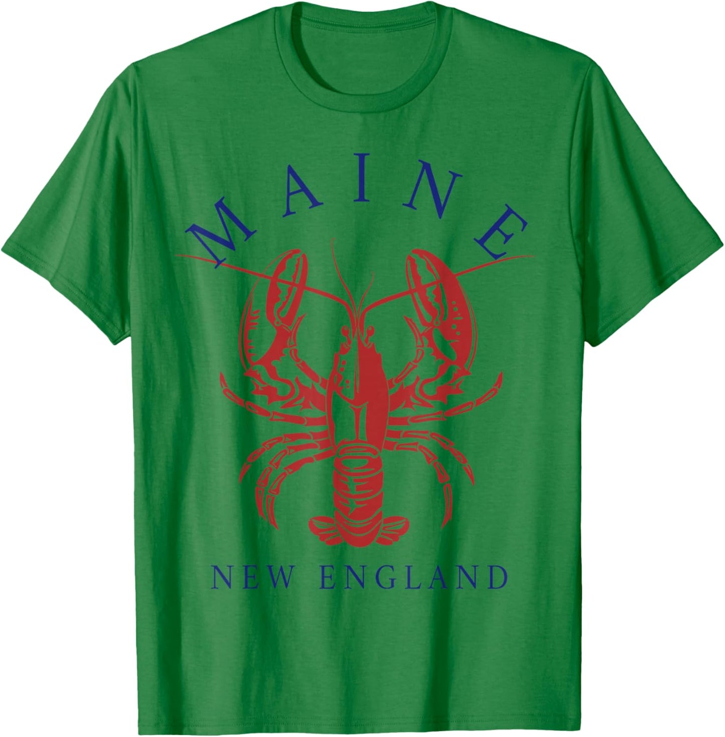Maine New England Lobster Souvenir Pride Vintage T-Shirt - T-Shirt | Irish Green