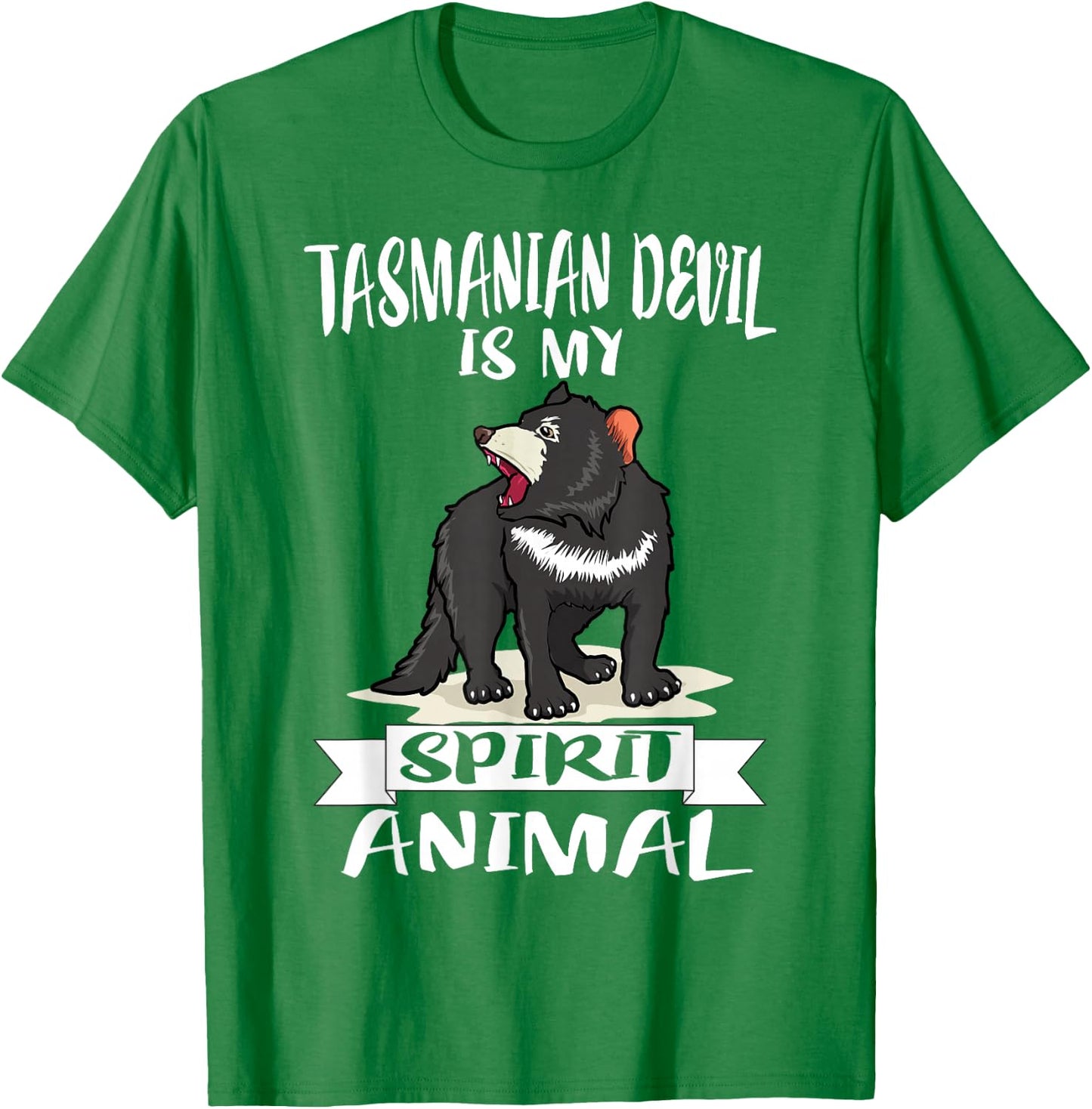 Tasmanian Devil Is My Spirit Animal Gift T-Shirt - T-Shirt | Irish Green