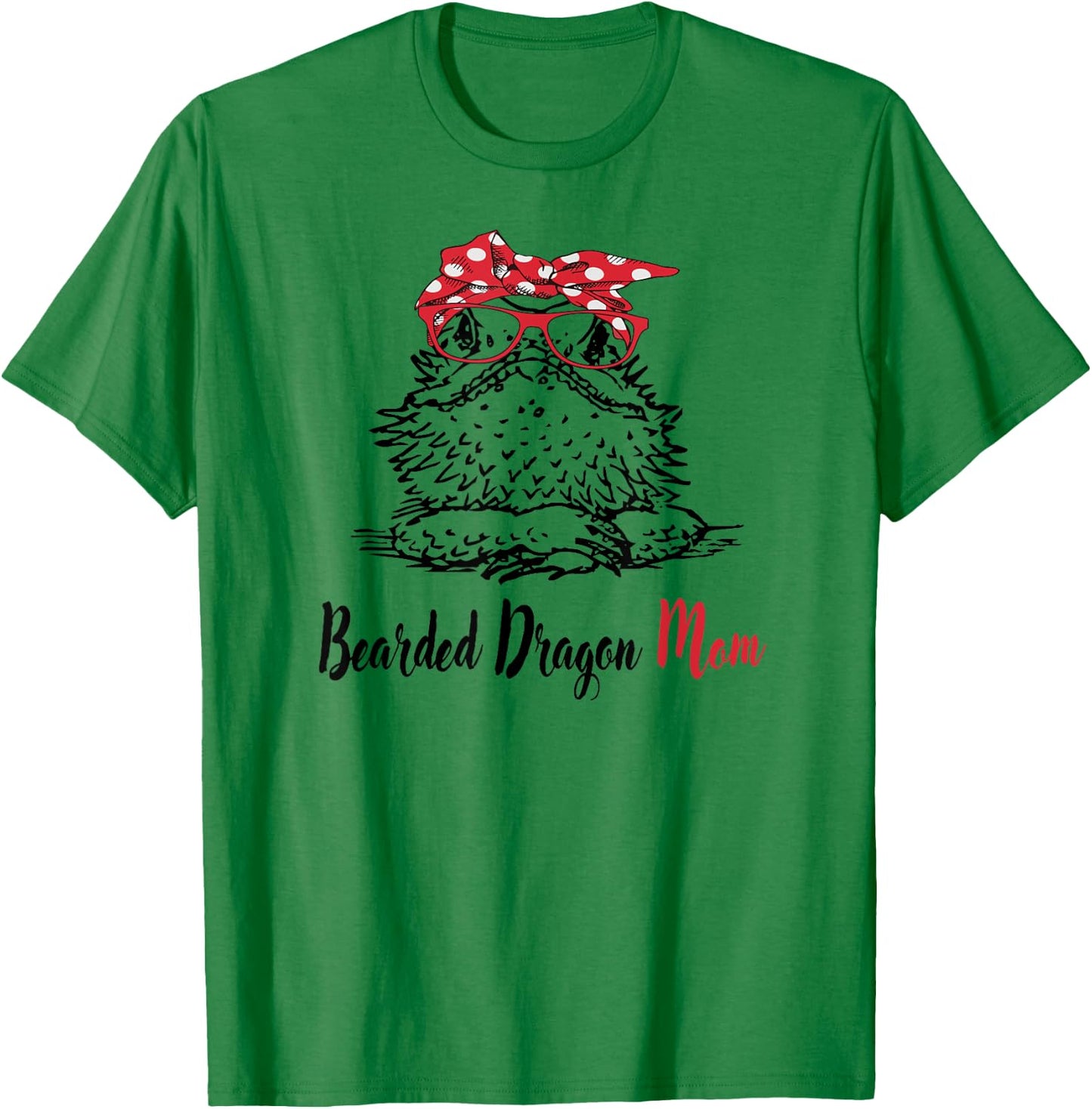 Tiny Dinosaur Lover Bearded Dragon Mom T-Shirt - T-Shirt | Irish Green