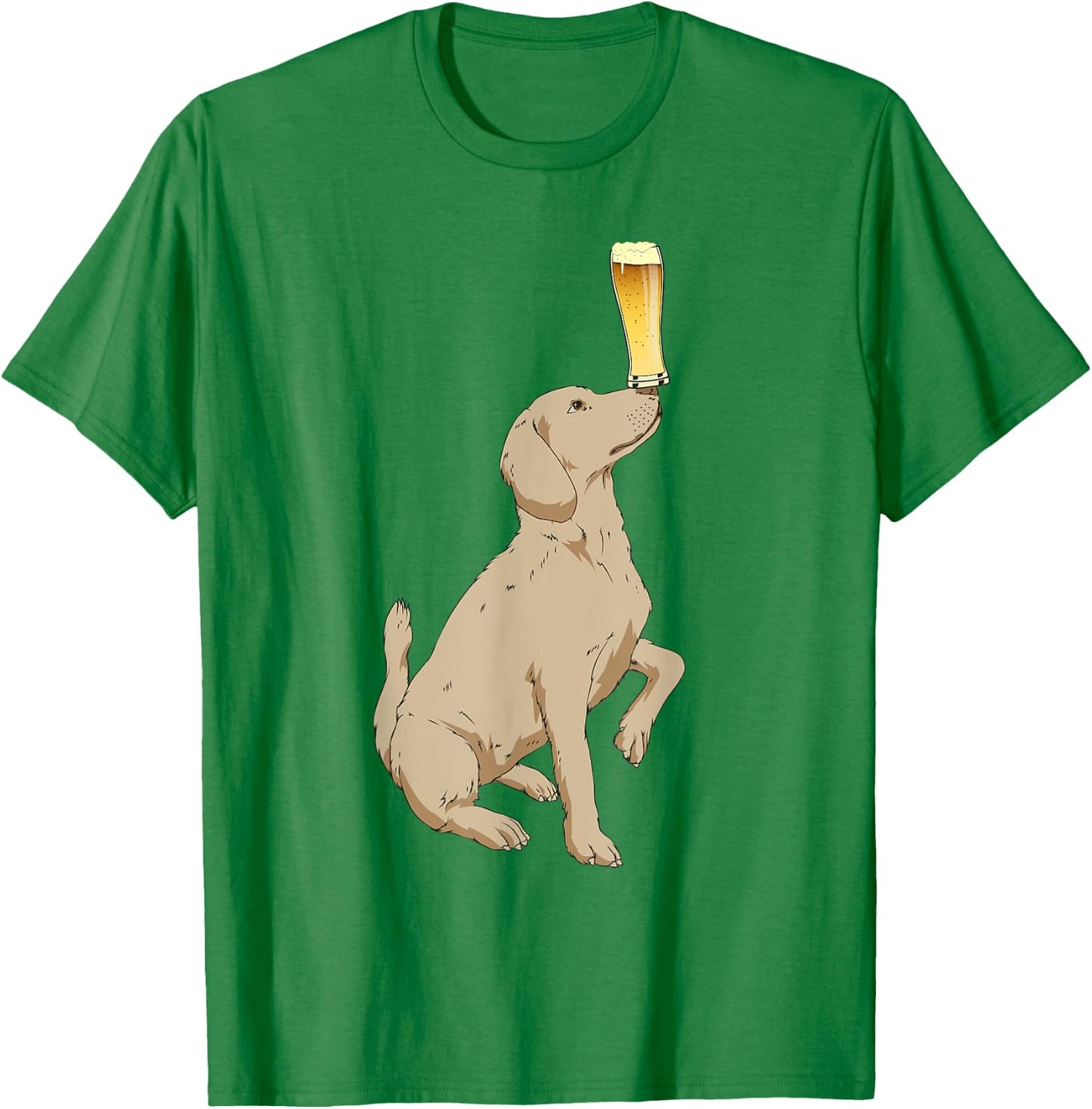 Craft Beer Shirt Labrador Retriever Shirt Beer Lovers Shirt T-Shirt - T-Shirt | Irish Green