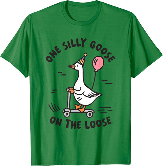 Silly Goose On The Loose T-Shirt - T-Shirt | Irish Green