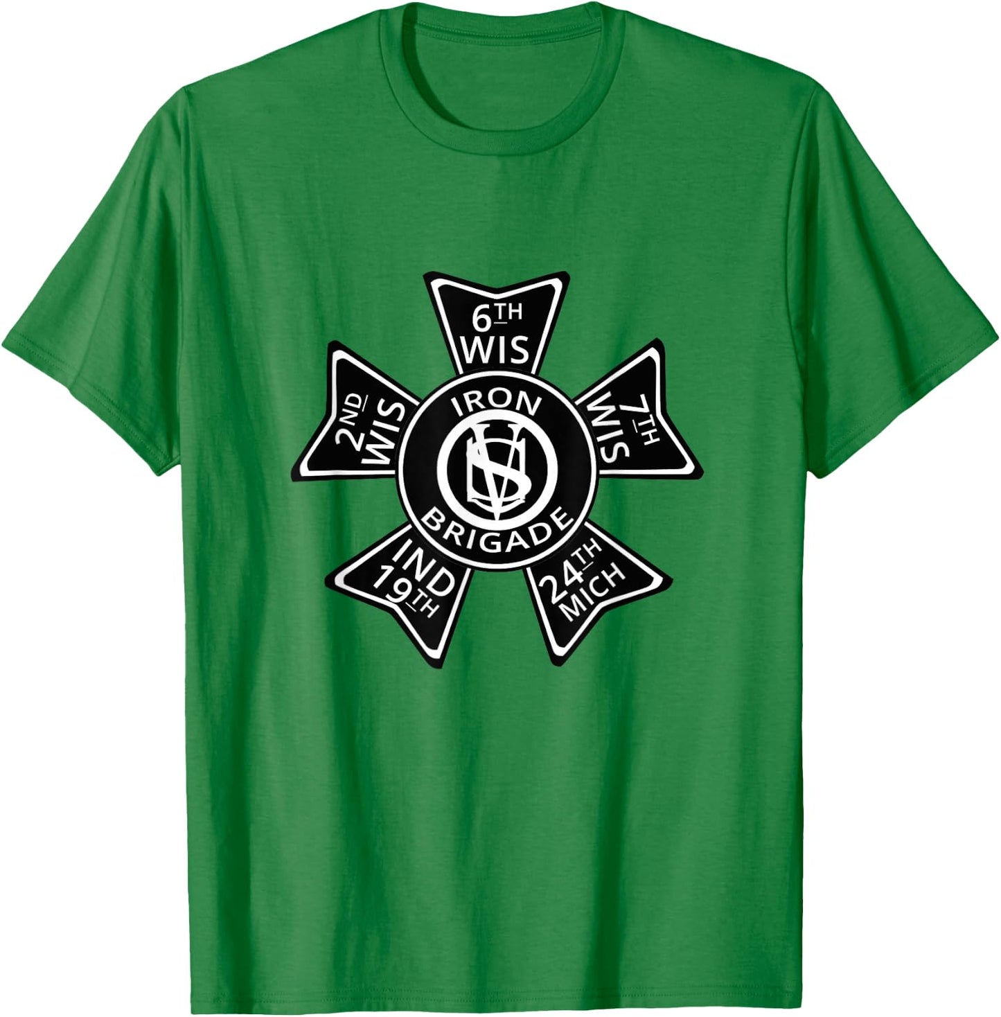 US American Civil Union Iron Brigade T-Shirt - T-Shirt | Irish Green