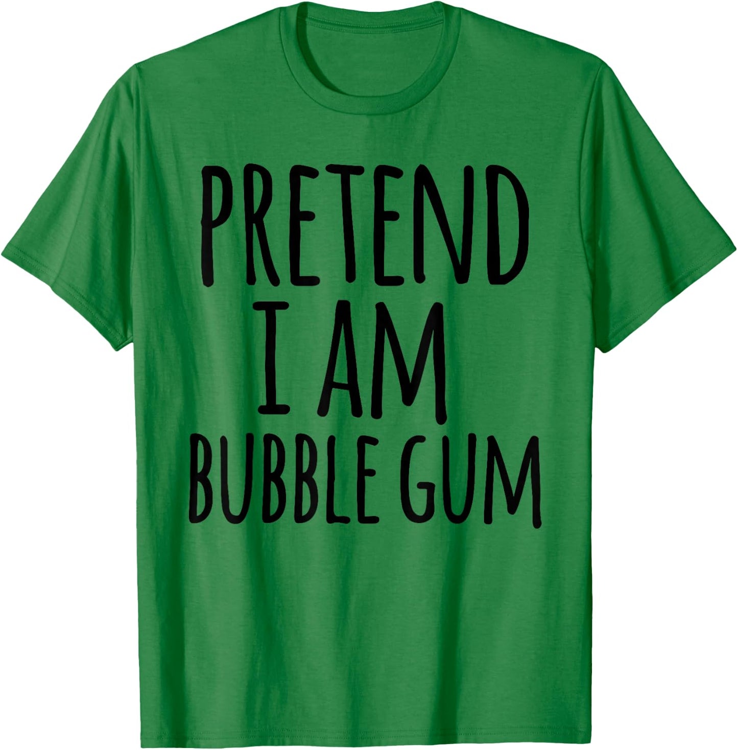 Funny Easy Lazy Halloween PRETEND I AM BUBBLE GUM COSTUME T-Shirt - T-Shirt | Irish Green