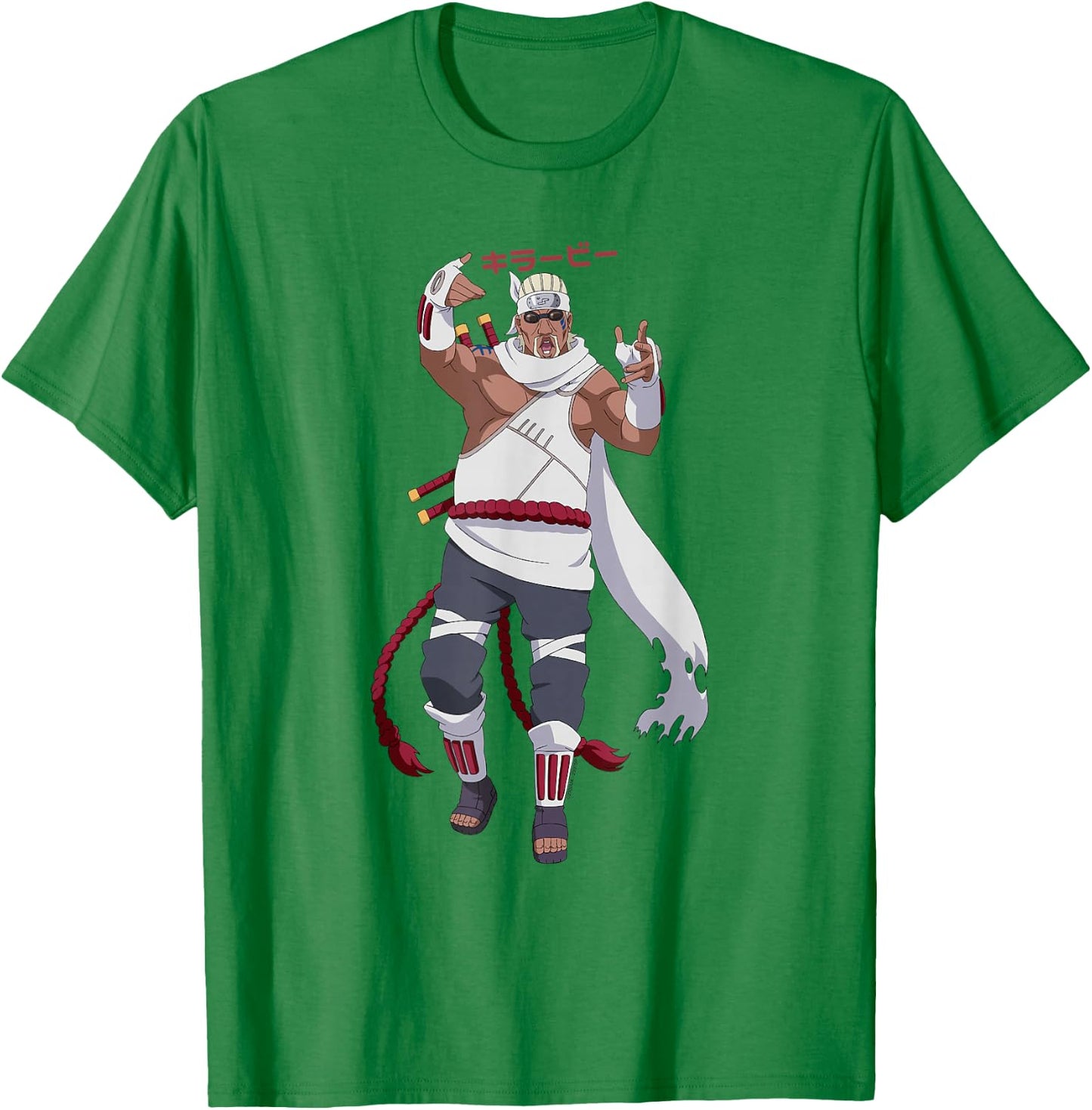 Naruto Shippuden Killer Bee Shinobi from Kumogakure Anime T-Shirt - T-Shirt | Irish Green