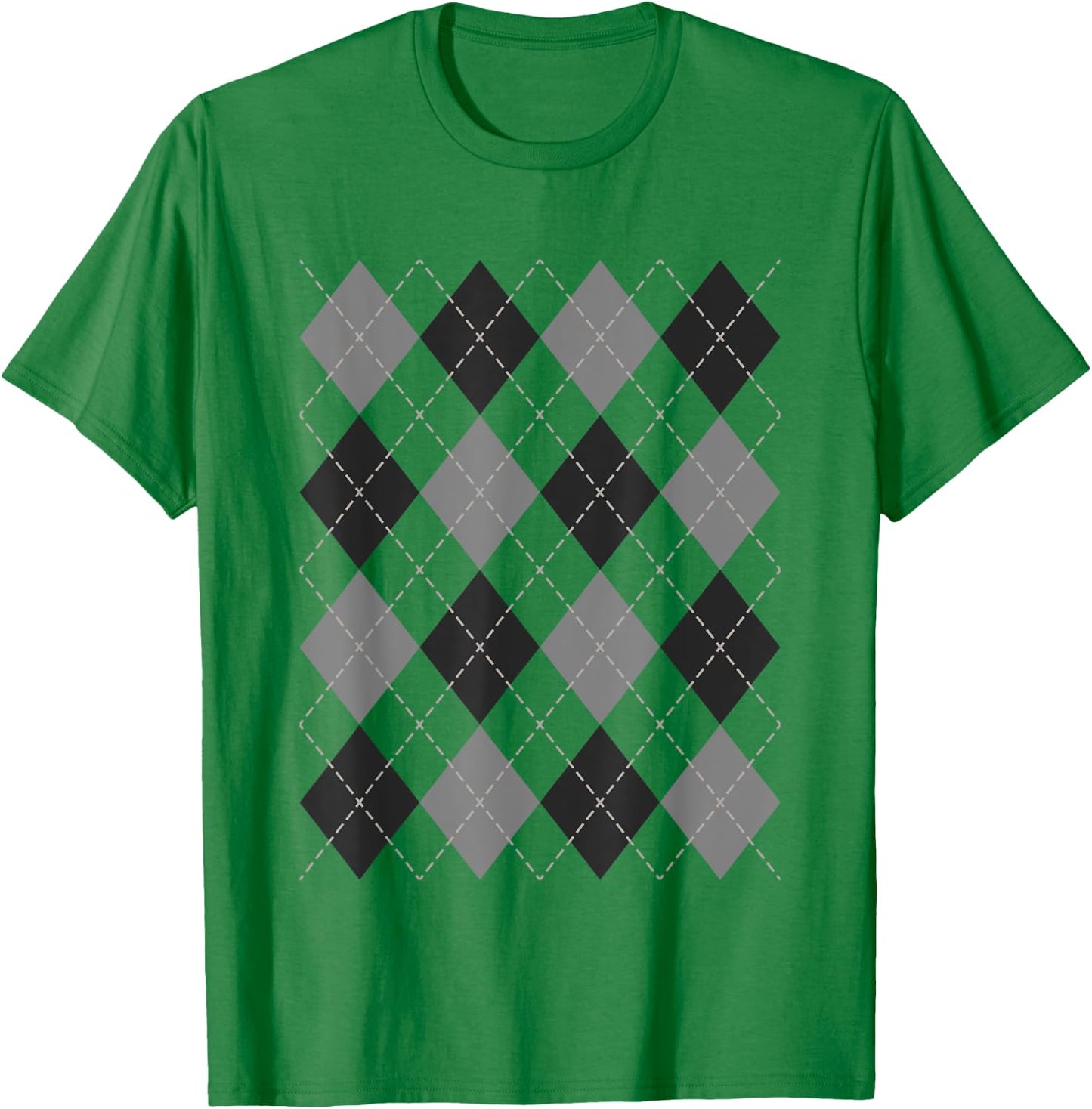 Argyle Shirt 1950s Rockabilly Sock Hop Clothing Women Men T-Shirt - T-Shirt | Irish Green