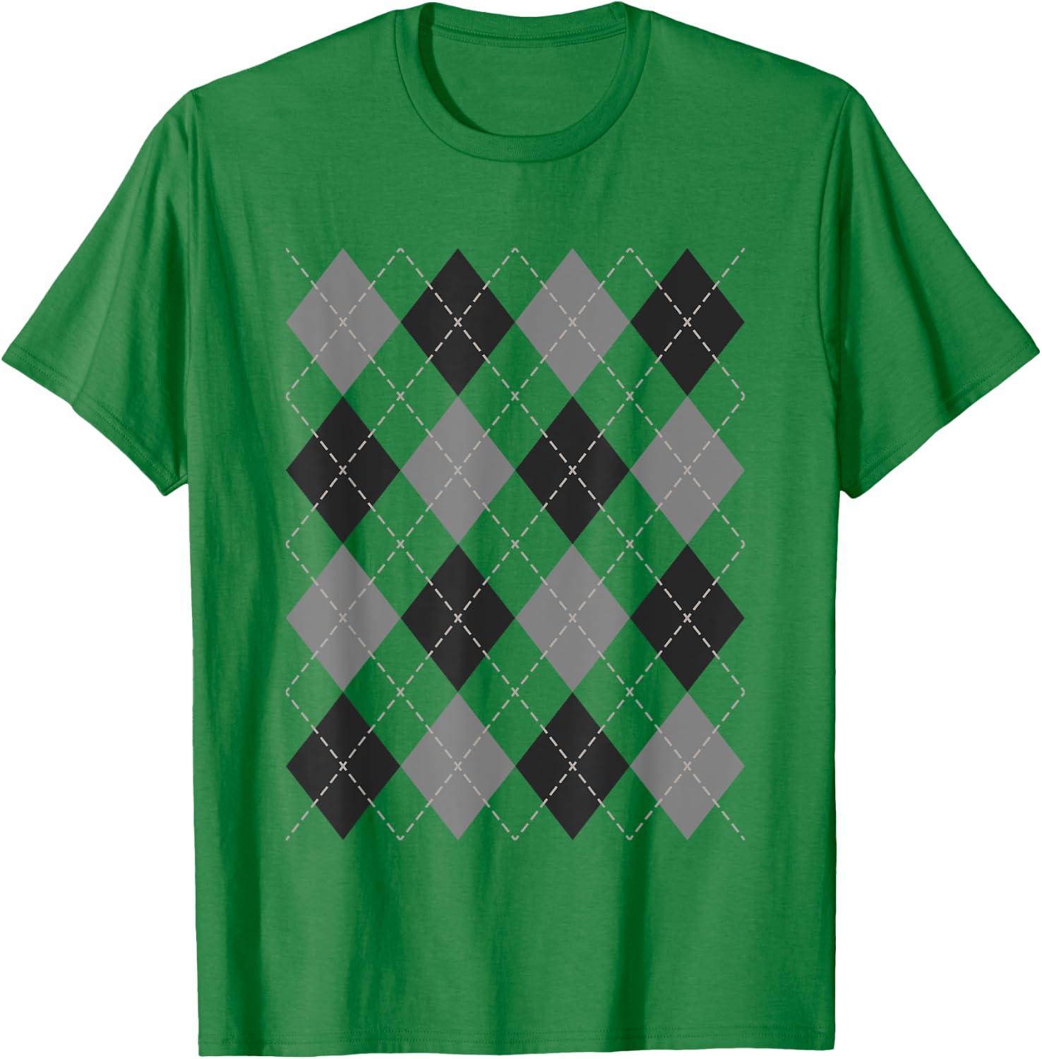 Argyle Shirt 1950s Rockabilly Sock Hop Clothing Women Men T-Shirt - T-Shirt | Irish Green