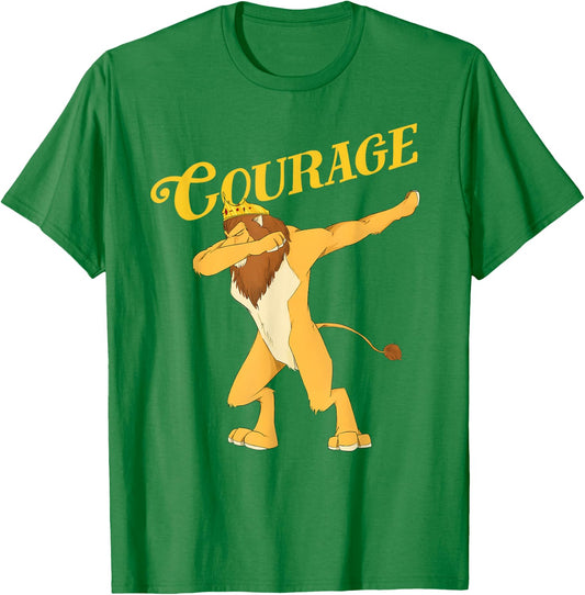 Cowardly Lion Dab - The Wizard Of Oz - Courage T-Shirt - T-Shirt | Irish Green