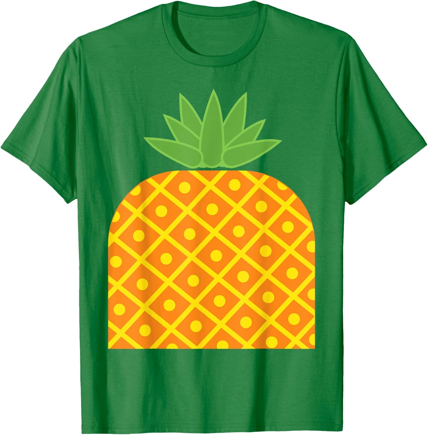 Pineapple Fruit Easy Lazy DIY Halloween Costume T-Shirt - T-Shirt | Irish Green