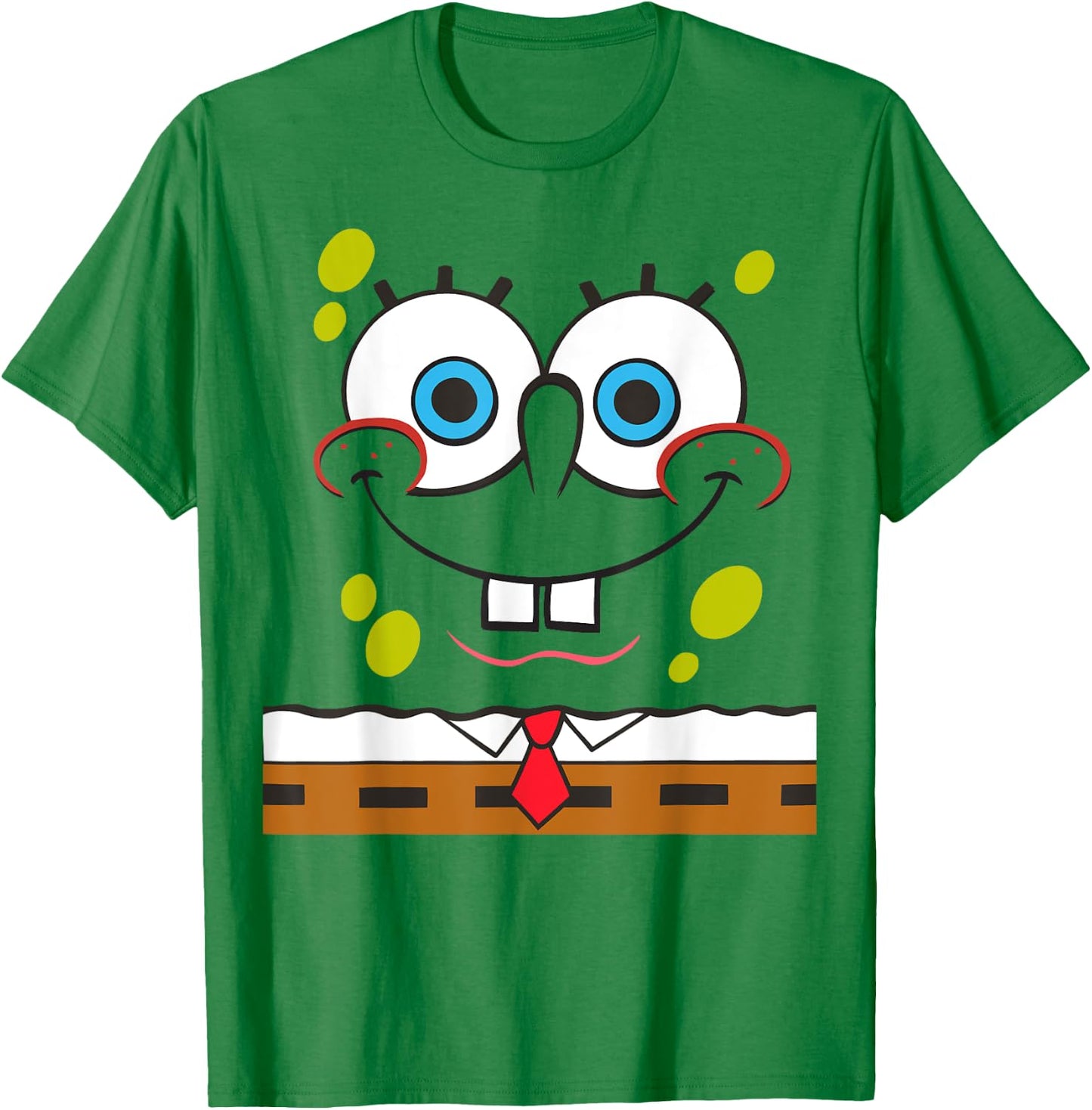 Spongebob Squarepants Large Face T-Shirt - T-Shirt | Irish Green