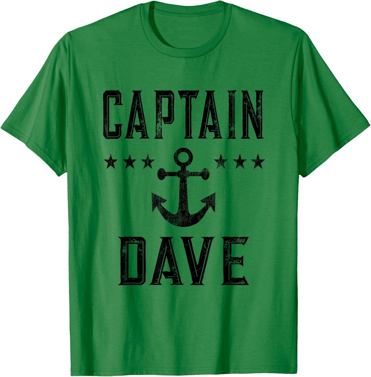 Vintage Captain Dave Item - Lake Boating or Boat Owner T-Shirt - T-Shirt | Irish Green