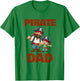 Funny Pirate Dad Halloween Crew Father's Day Costume Family T-Shirt - T-Shirt | Irish Green