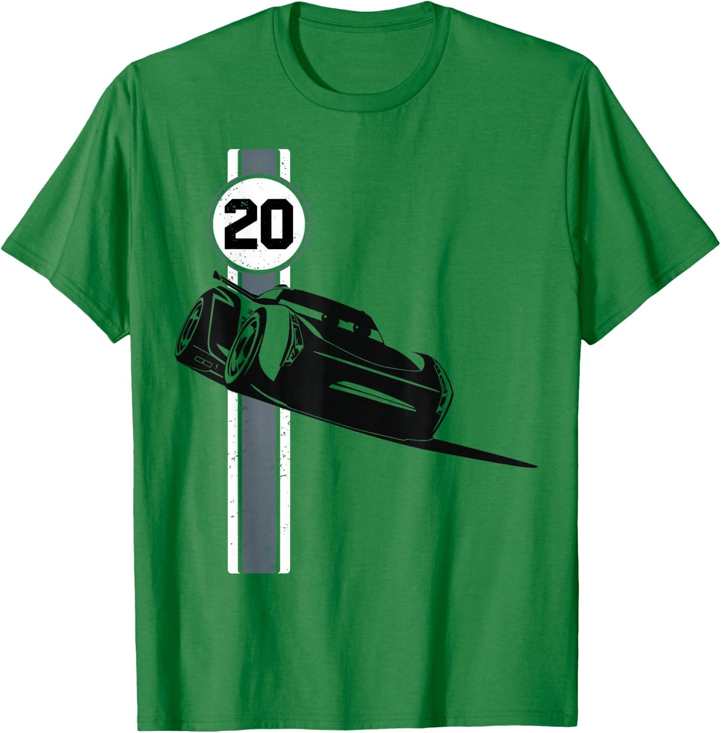 Disney Pixar Cars 3 Jackson Storm Vintage Retro Drift Logo T-Shirt - T-Shirt | Irish Green